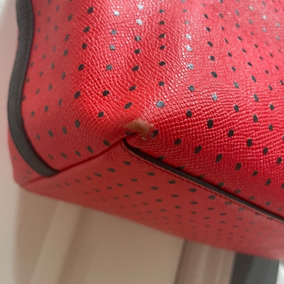 COACH | Red & Black Paisley Bandana Tote - Picture 5 of 13